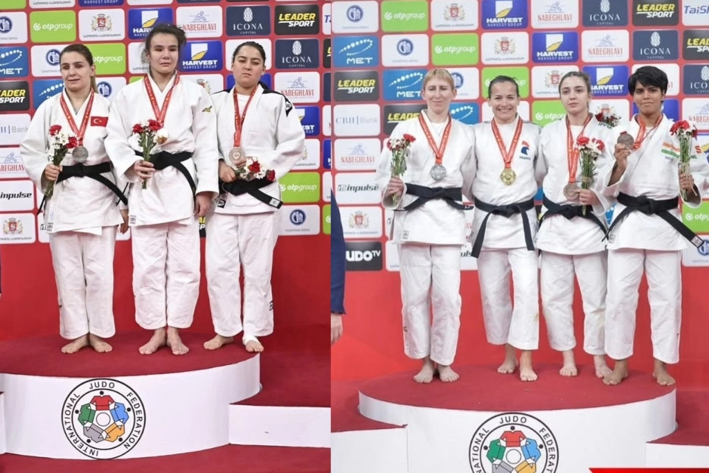 Merve ve Zeynep Gürcistan'da Kürsüde