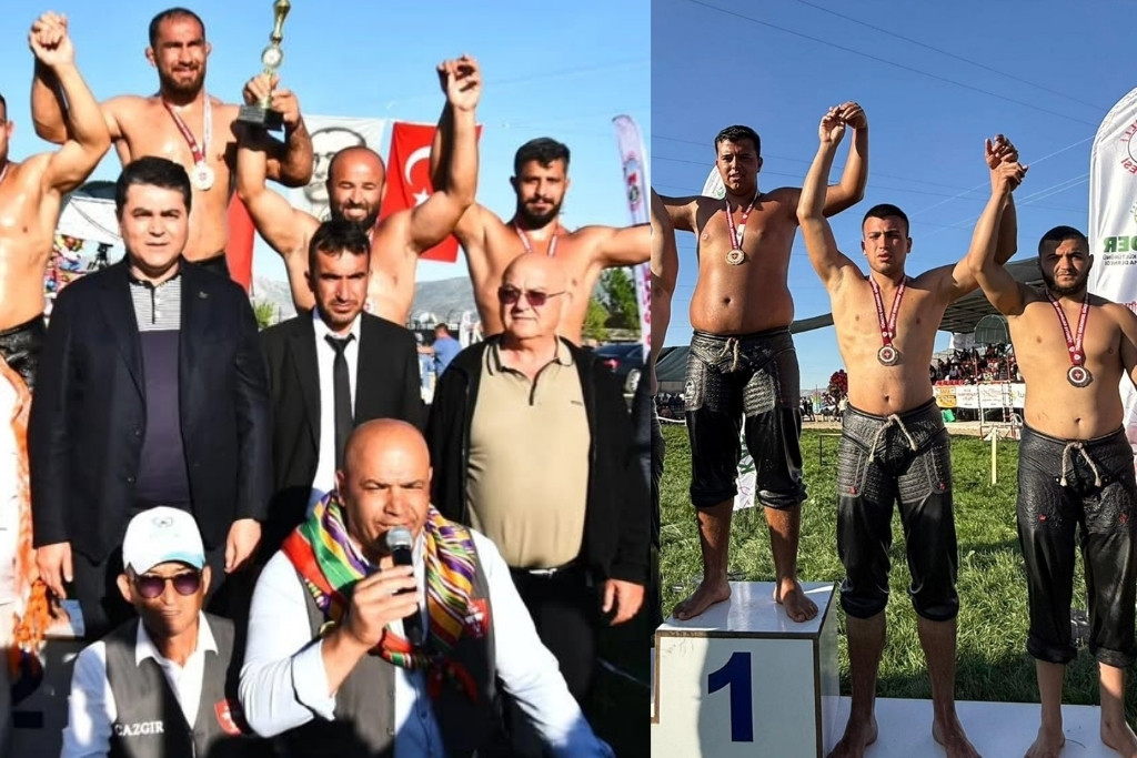 Pehlivanlarımız Kürsüde